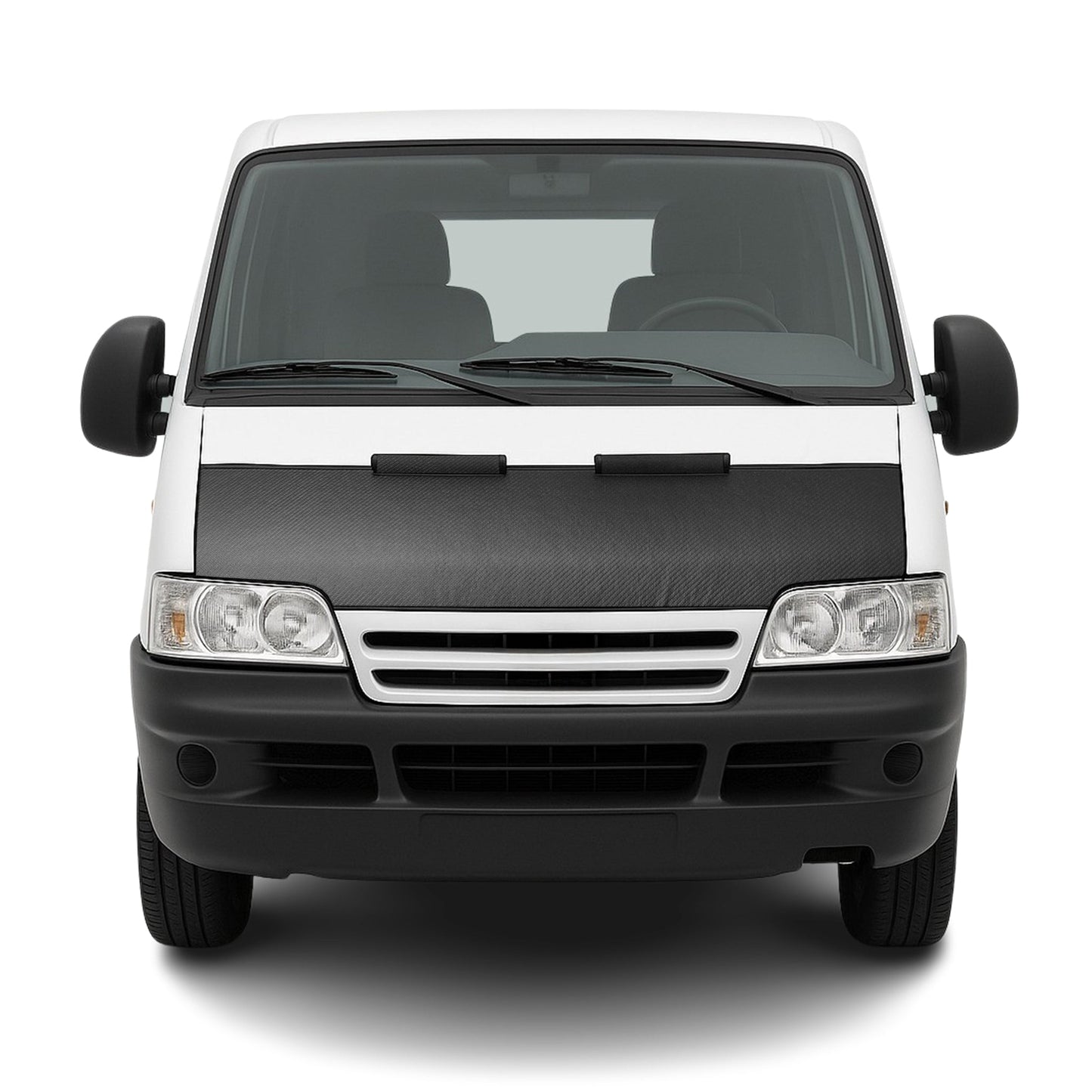 Haubenbra Steinschlagschutz für Fiat Ducato 2 Facelift 2002-2006 Carbon Halb