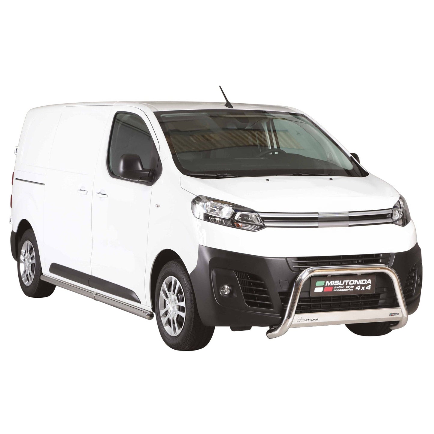 Bară de protecție/buton față pentru Citroen Jumpy 2016-2025 ø63mm oțel argintiu