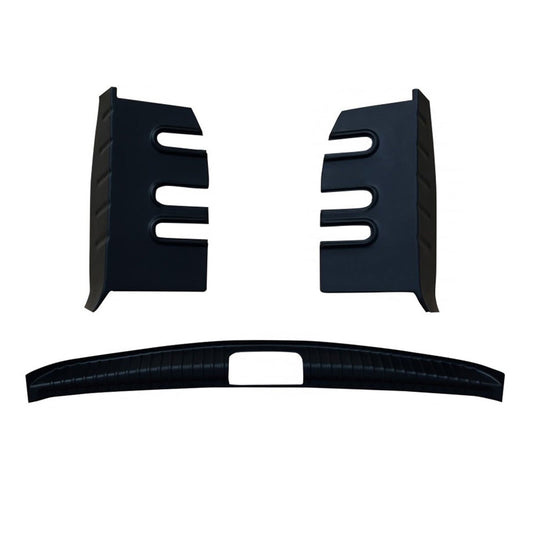 Protecție colț portbagaj pentru Dacia Duster 2010-2018 ABS Negru set 3 piese