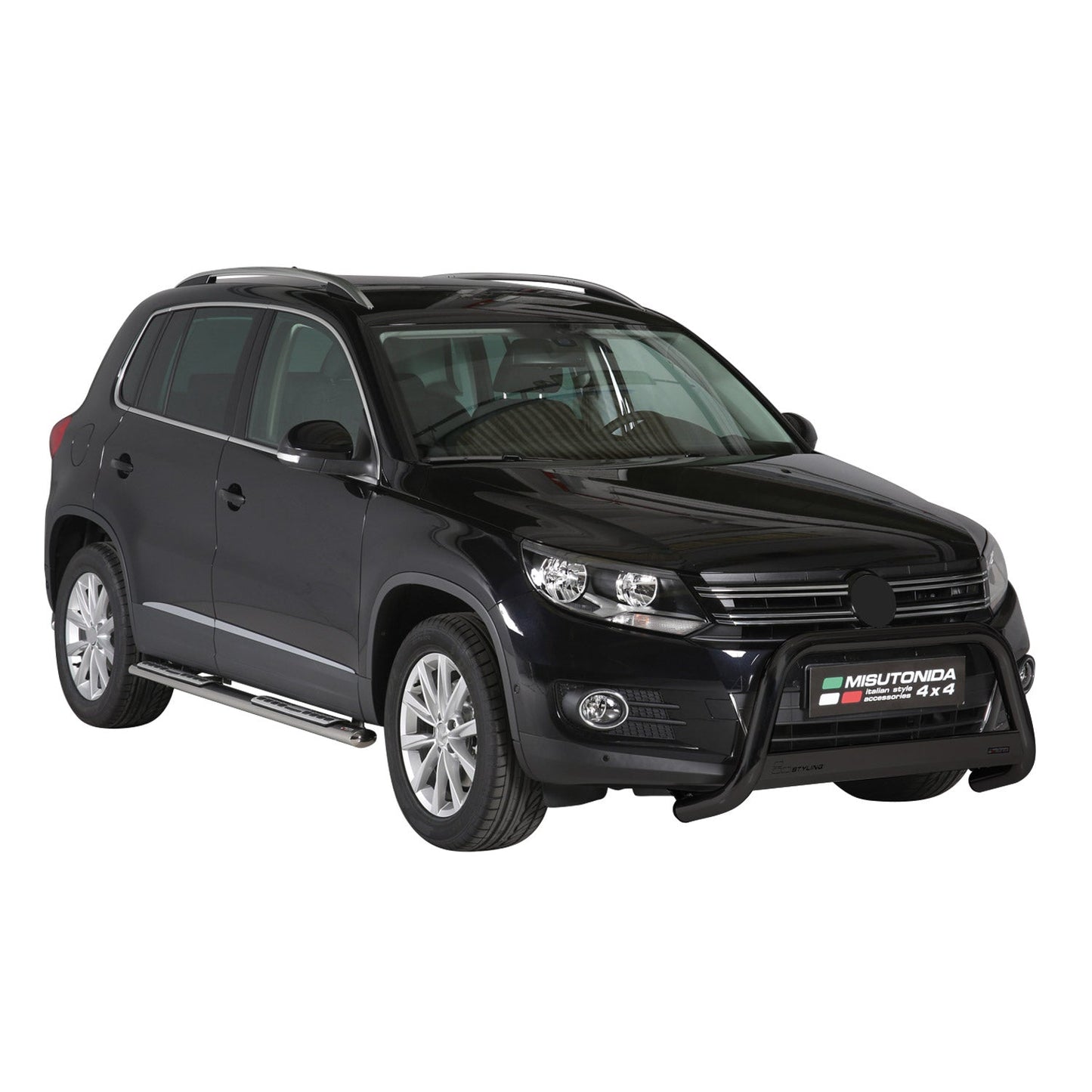 Frontbügel Frontschutzbügel für VW Tiguan 2011-2016 ø63mm Stahl Schwarz Schutz