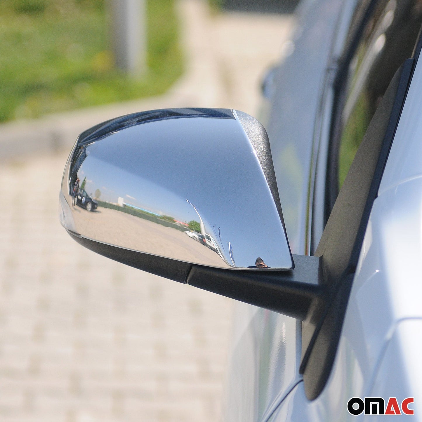 Osłony lusterek do Renault Fluence 2010-2014, stal nierdzewna, srebrna