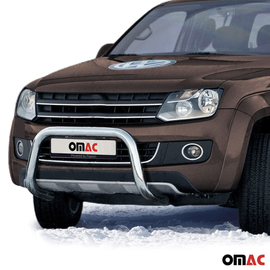 Bară de protecție/buton față pentru VW Amarok 2010-2016 cu omologare ABE (omologare de tip germană) oțel argintiu