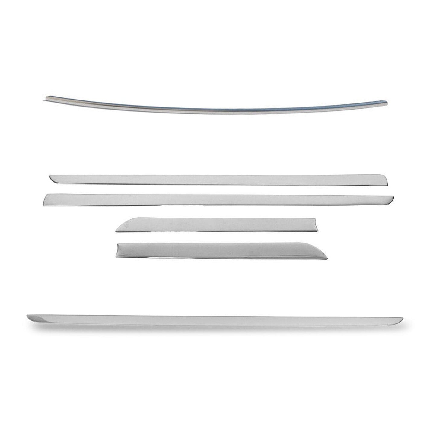 Heckleiste Kühlergrill Seitenleiste Satz für Dacia Duster Edelstahl Silber 6tlg