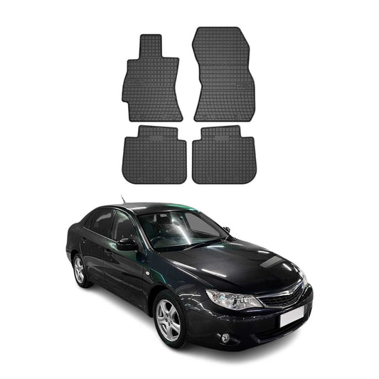 OMAC Gummi Fußmatten für Subaru Impreza 2007-2011 Automatten TPE Schwarz 4x