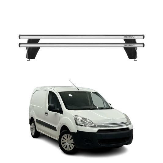 Menabo Dachträger Grundtäger für Citroen Berlingo 2008-2018 75kg Alu Silber 2x