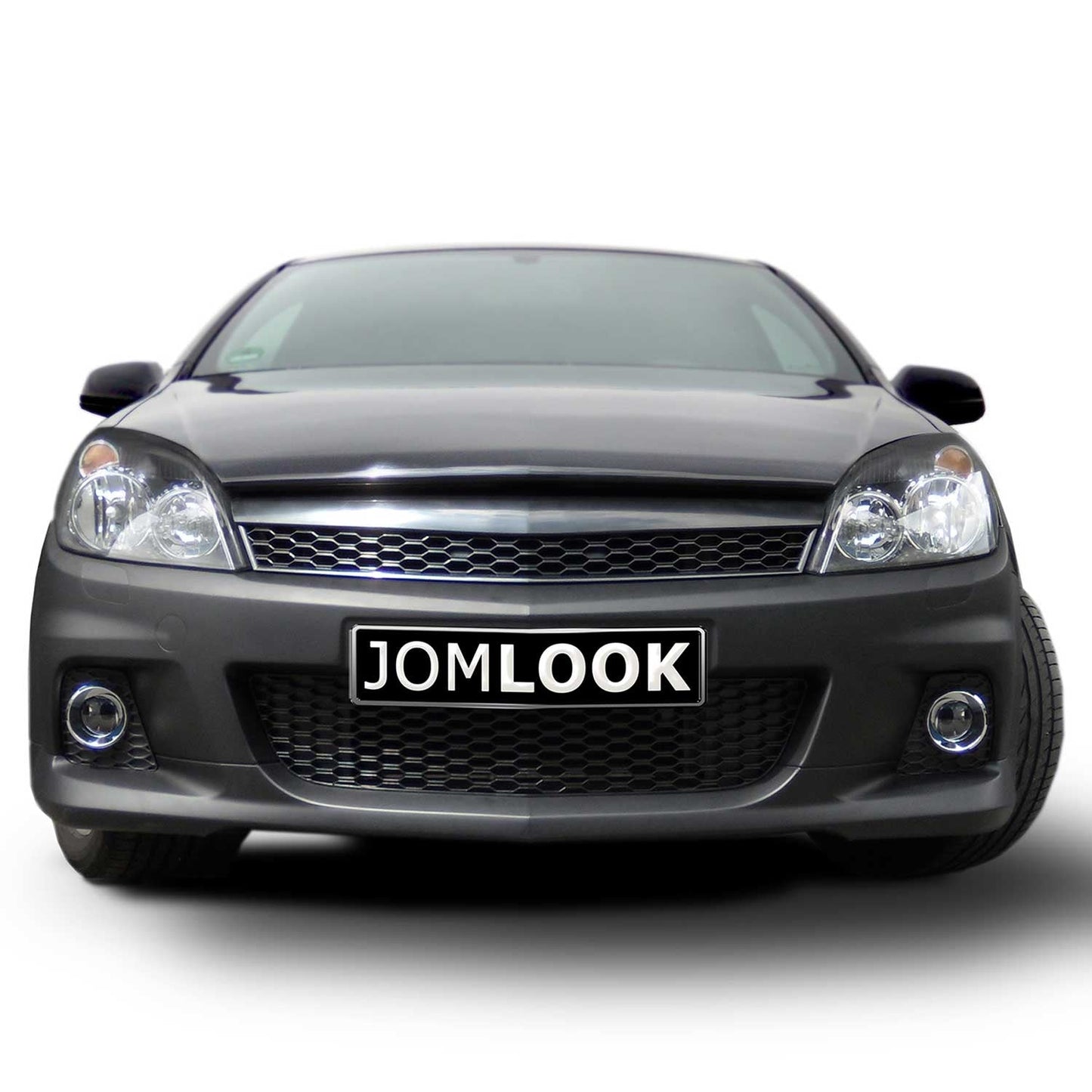 Zderzak przedni JOM do Opla Astry H 3-drzwiowej w wersji sportowej, czarny