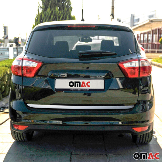Bandă decorativă portbagaj pentru hayon, pentru Ford C-Max 2010-2019, oțel inoxidabil cromat