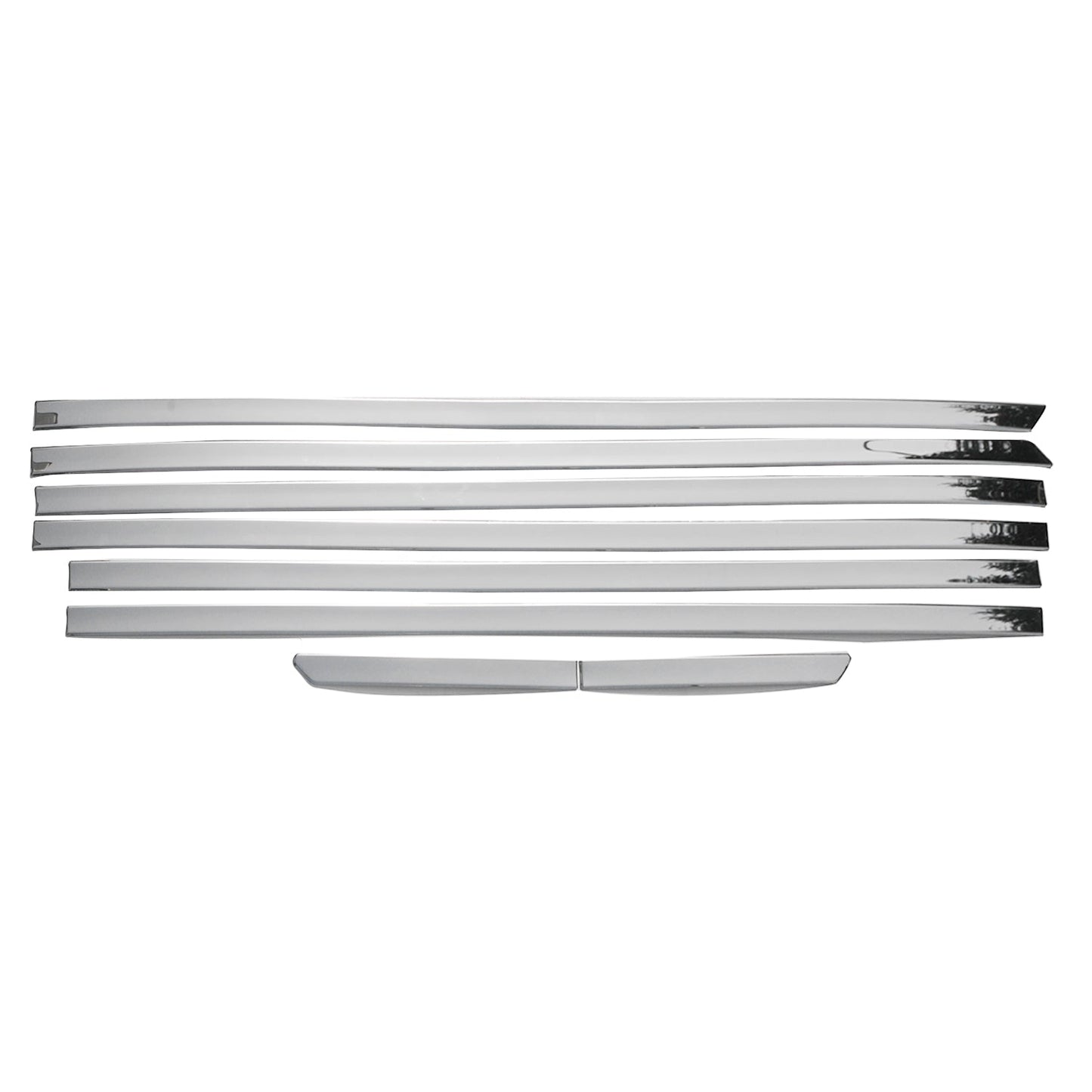 Fensterleisten für Ford Tourneo Custom V362 2013-2023 Edelstahl Chrom 8x