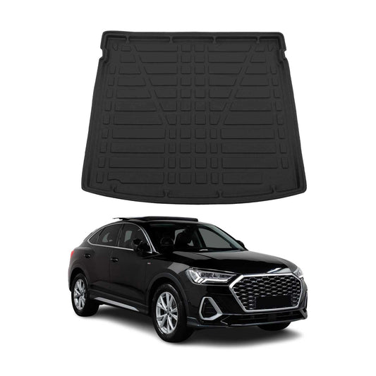 Kofferraumwanne Laderaumwanne für Audi Q3 Sportback 2019-2025 Gummi TPE Schwarz