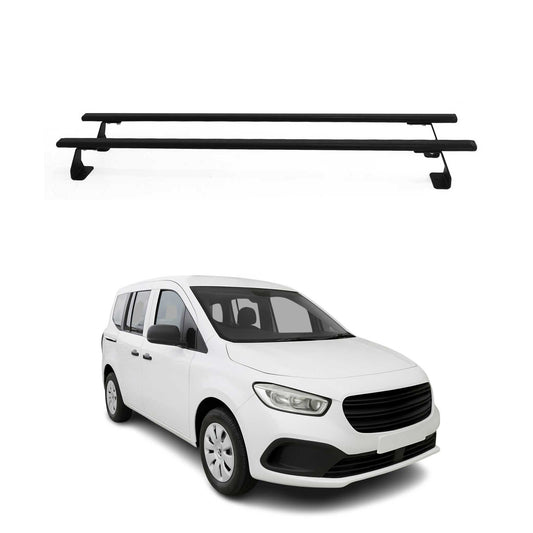 Portbagaj de plafon pentru Mercedes Citan W420 2021-2025 75kg oțel negru 2 buc