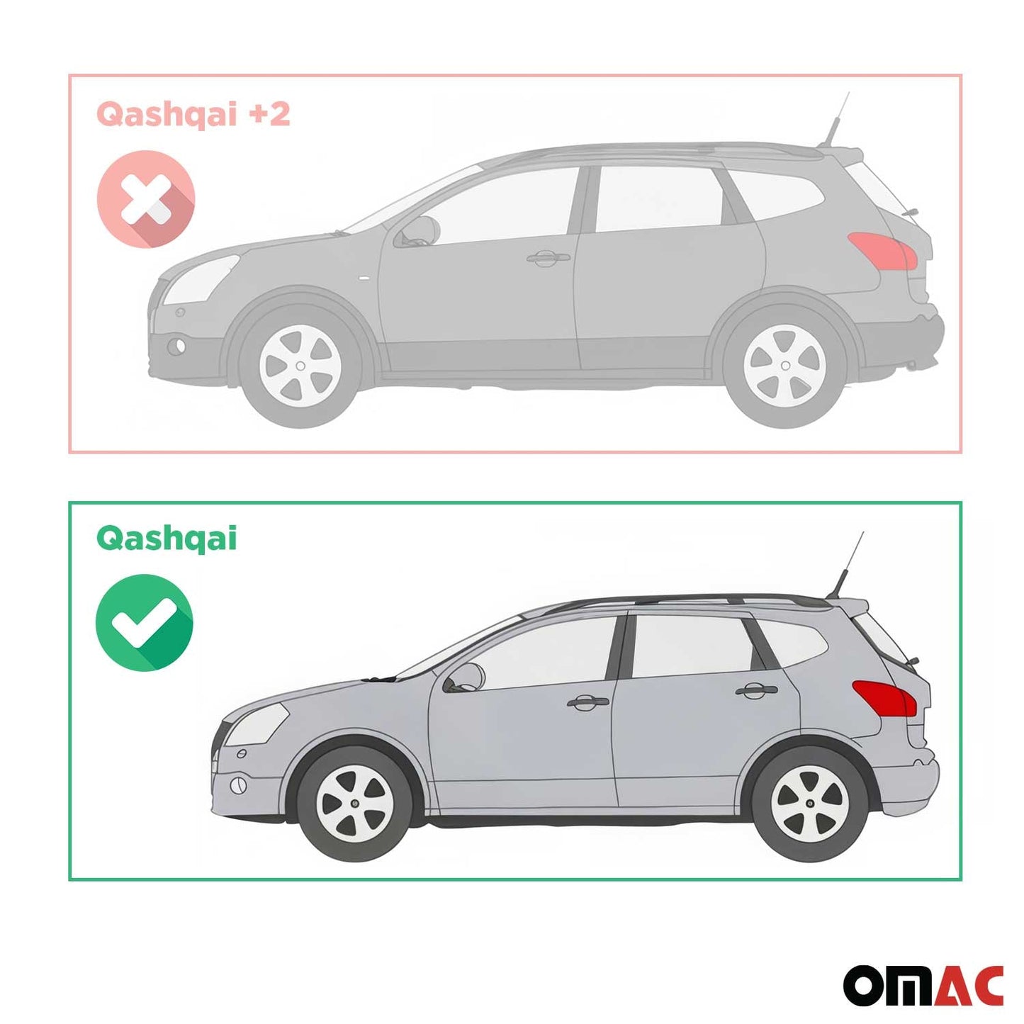Trittbretter Seitenschweller für Nissan Qashqai J10 2006-2014 Schwarz Alu