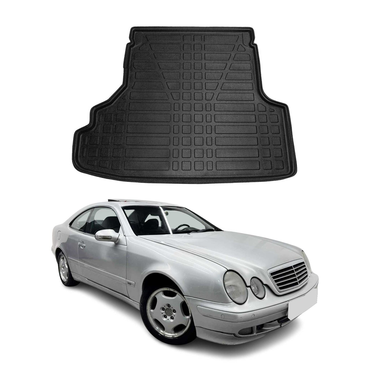 Kofferraumwanne Laderaumwanne für Mercedes CLK C208 1997-2001 Gummi TPE Schwarz