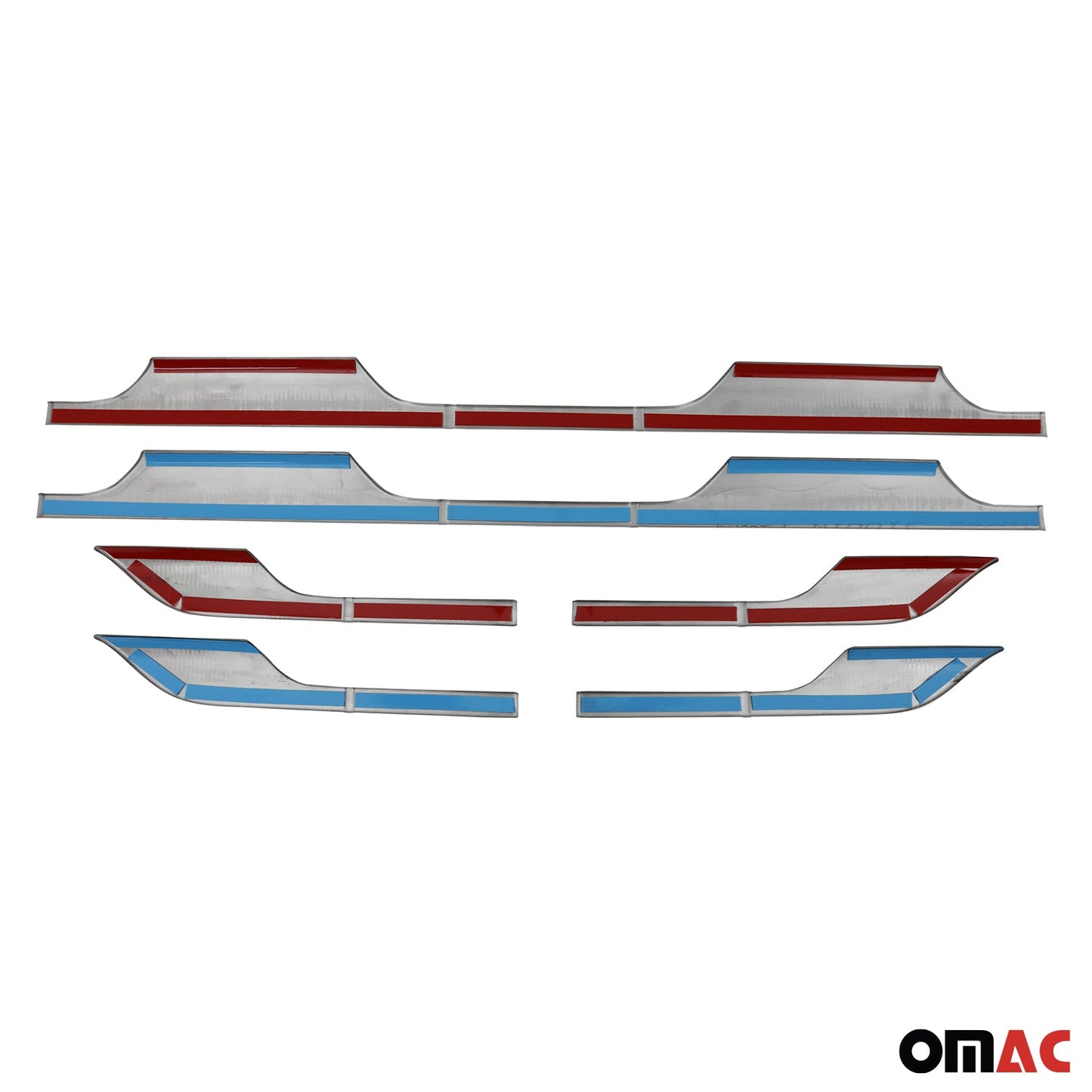 Seitentürleiste Türschutzleiste für Dacia Duster 2018-2021 Gebürstet Chrom 6x