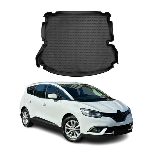 Kofferraummatte Kofferraumwanne für Renault Grand Scenic 2016-2025 Gummi TPE