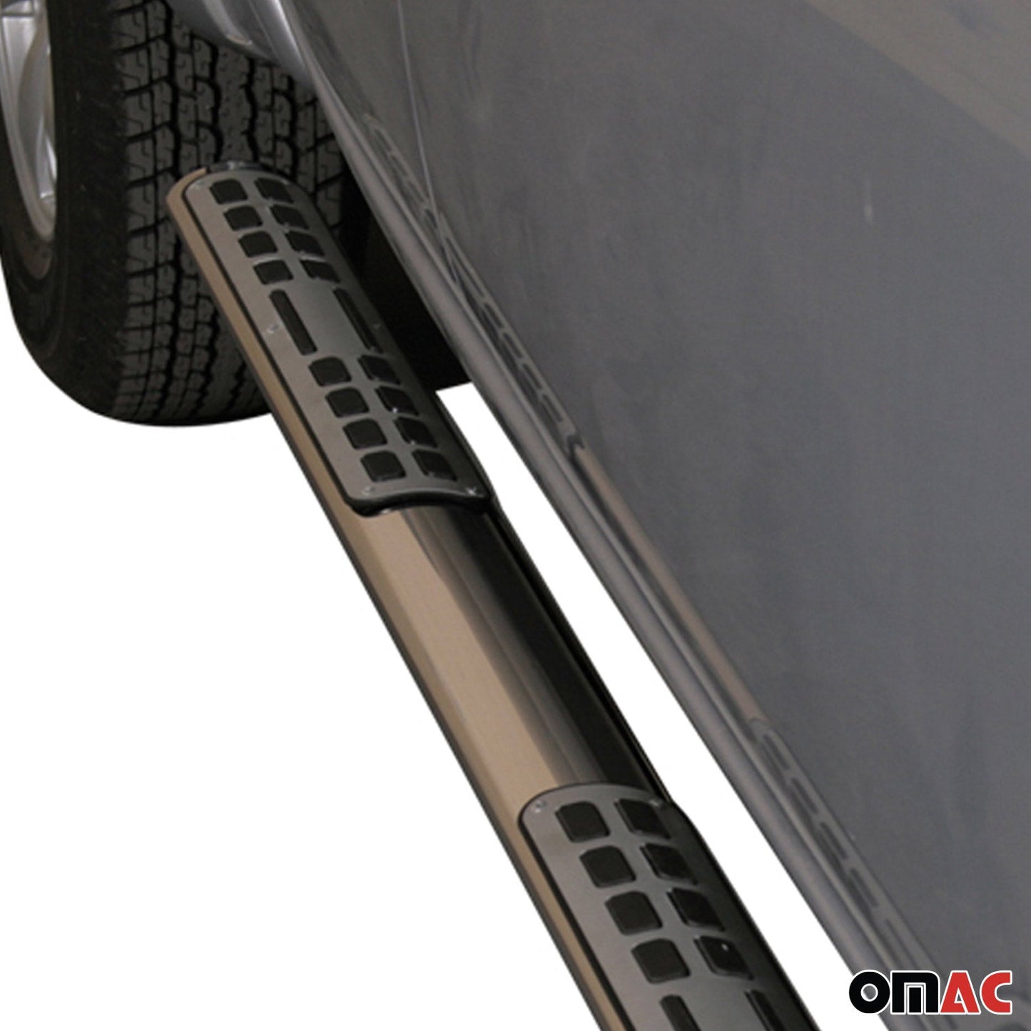 Trepte laterale/scarpe din oțel pentru Mitsubishi L200 Double Cab 2010-2015 Gri