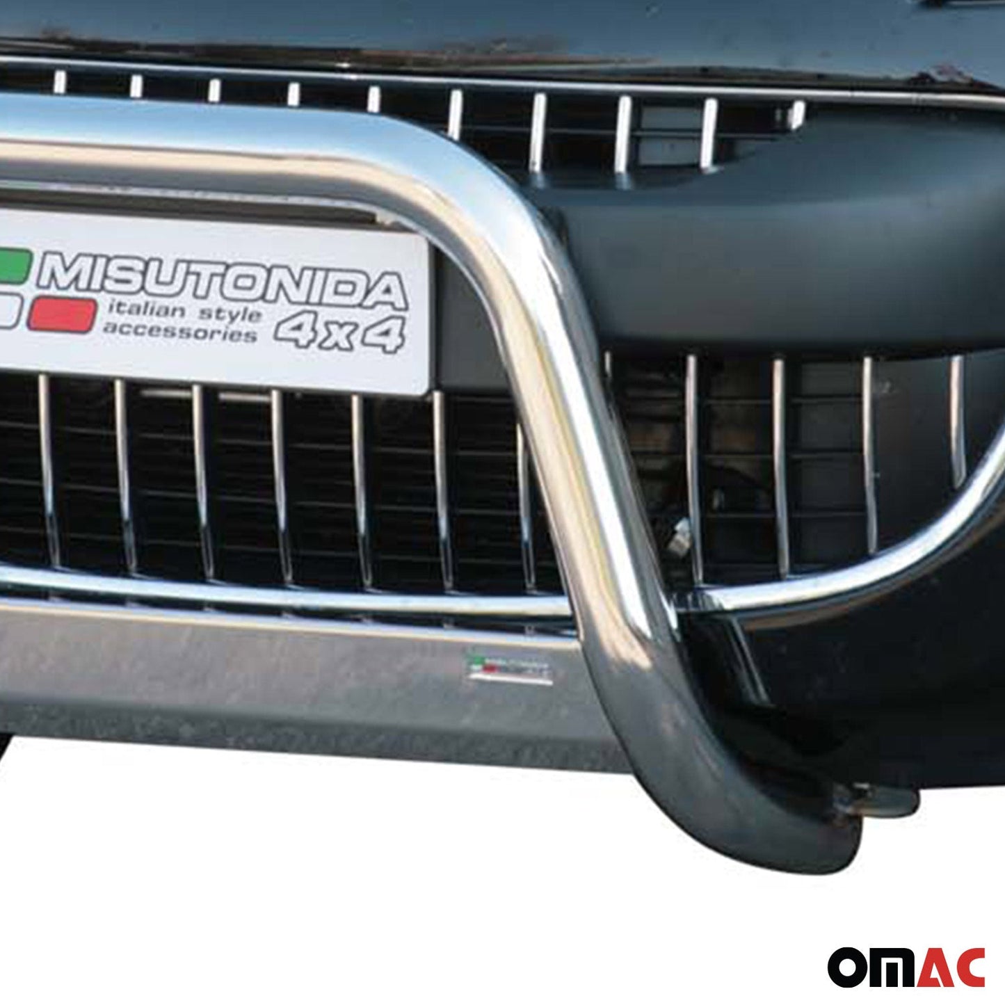 Bară de protecție/buton față pentru Peugeot 4007 2008-2012 ø63mm oțel argintiu protecție