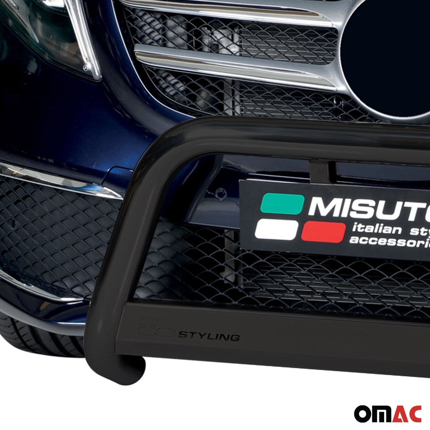 Bară de protecție/buton față pentru Mercedes Class 2020-2025, ø63mm, oțel, negru