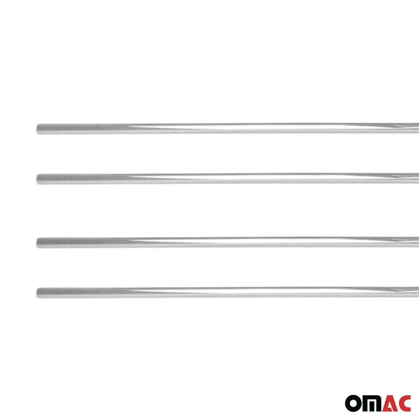 Benzi decorative pentru geamuri Kia Picanto hatchback 2011-2017, oțel inoxidabil, set 4 piese