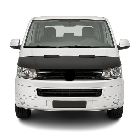Haubenbra Steinschlagschutz für VW Transporter T5 2010-2015 Schwarz Halb