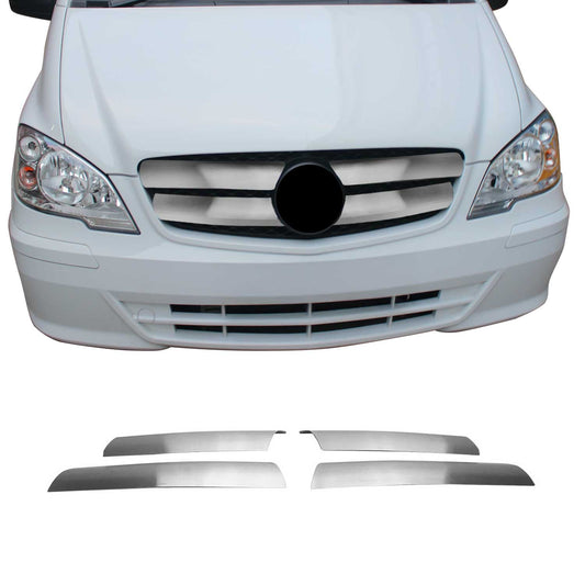 Grilă radiator Mercedes Vito W639 2010-2014 crom periat 4x
