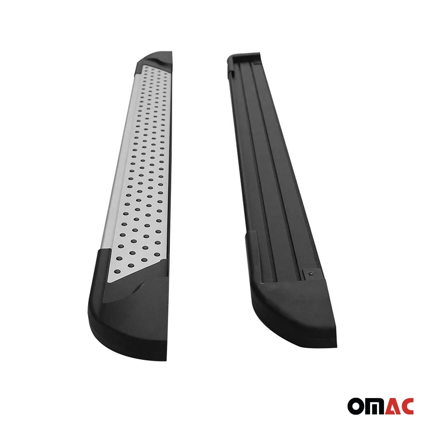 Praguri laterale/scarpe pentru Ford Tourneo Custom 2023-2025 L1 Argintiu-Negru 2x