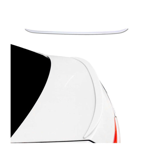 Spoilerlippe Kofferraum Heckspoiler HeckFlügel weiß Lackiert 1 tlg Flexibel