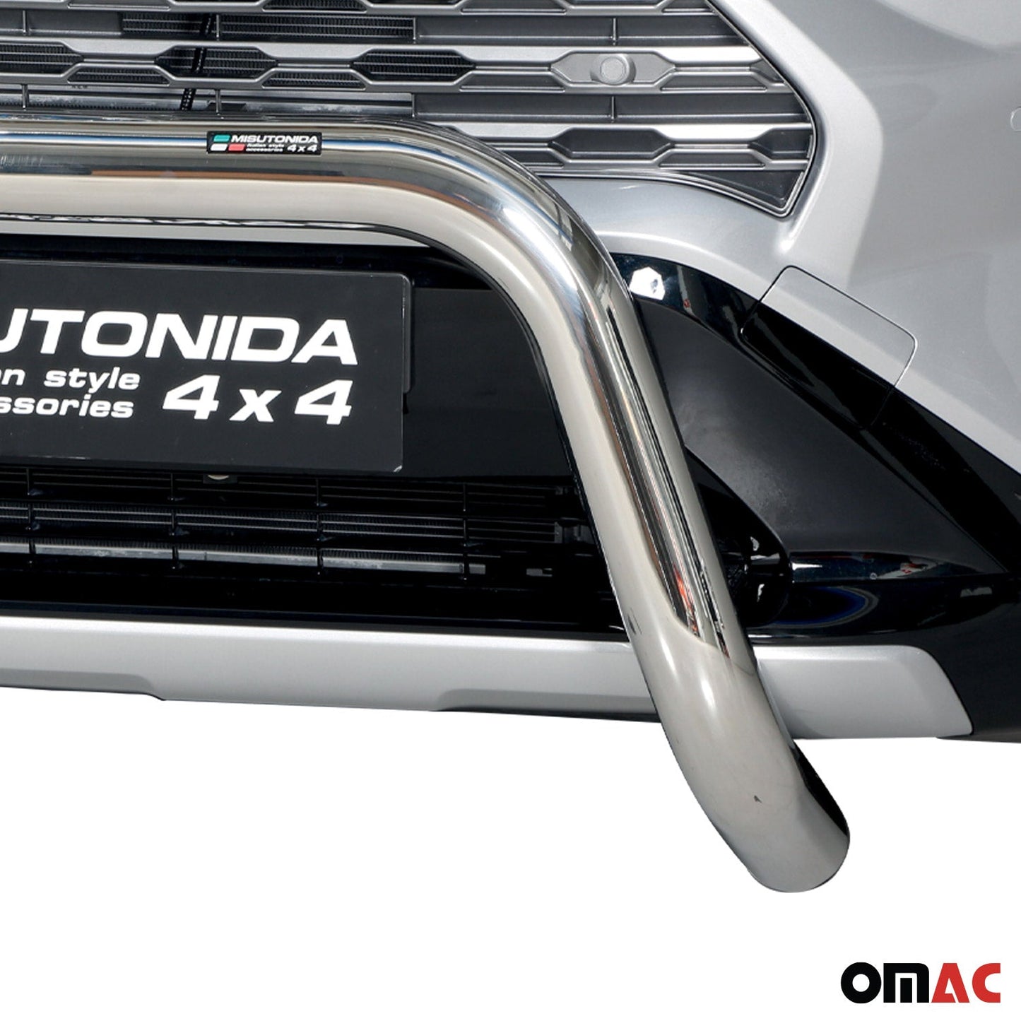 Bară de protecție față pentru Toyota RAV4 XA50 2019-2025 Hybrid ø76 gri oțel