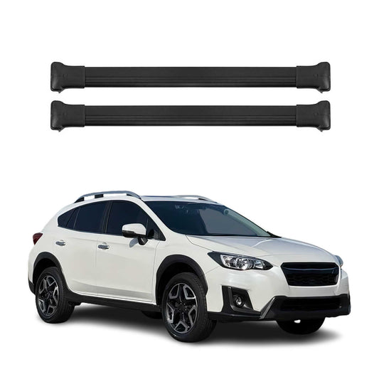 Portbagaj de plafon pentru Subaru XV mk2 2017-2021 Pre-FL 75kg aluminiu negru 2 buc