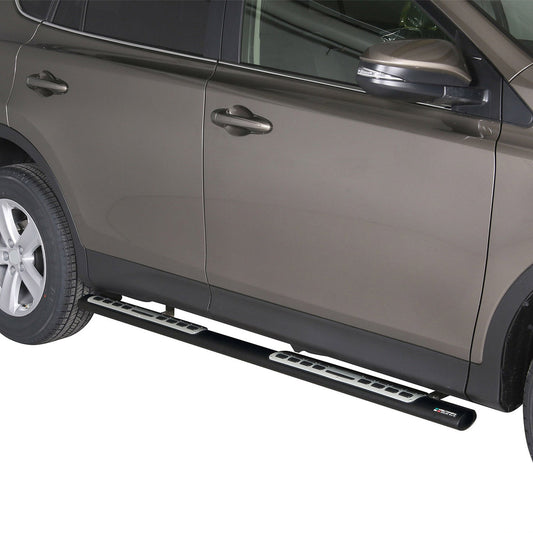 Praguri/praguri laterale din oțel inoxidabil pentru Toyota RAV4 XA40 2013-2015, negre
