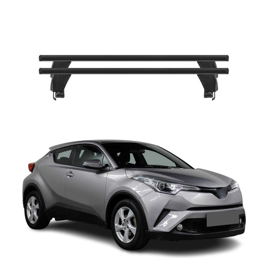 Menabo Dachträger Grundtäger für Toyota C-HR 2016-2023 50kg Alu Schwarz 2 tlg
