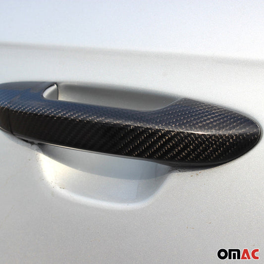 Ornamente mânere ușă, capace mânere ușă pentru Seat Arona 2017-2025 4 uși fibră de carbon 8x