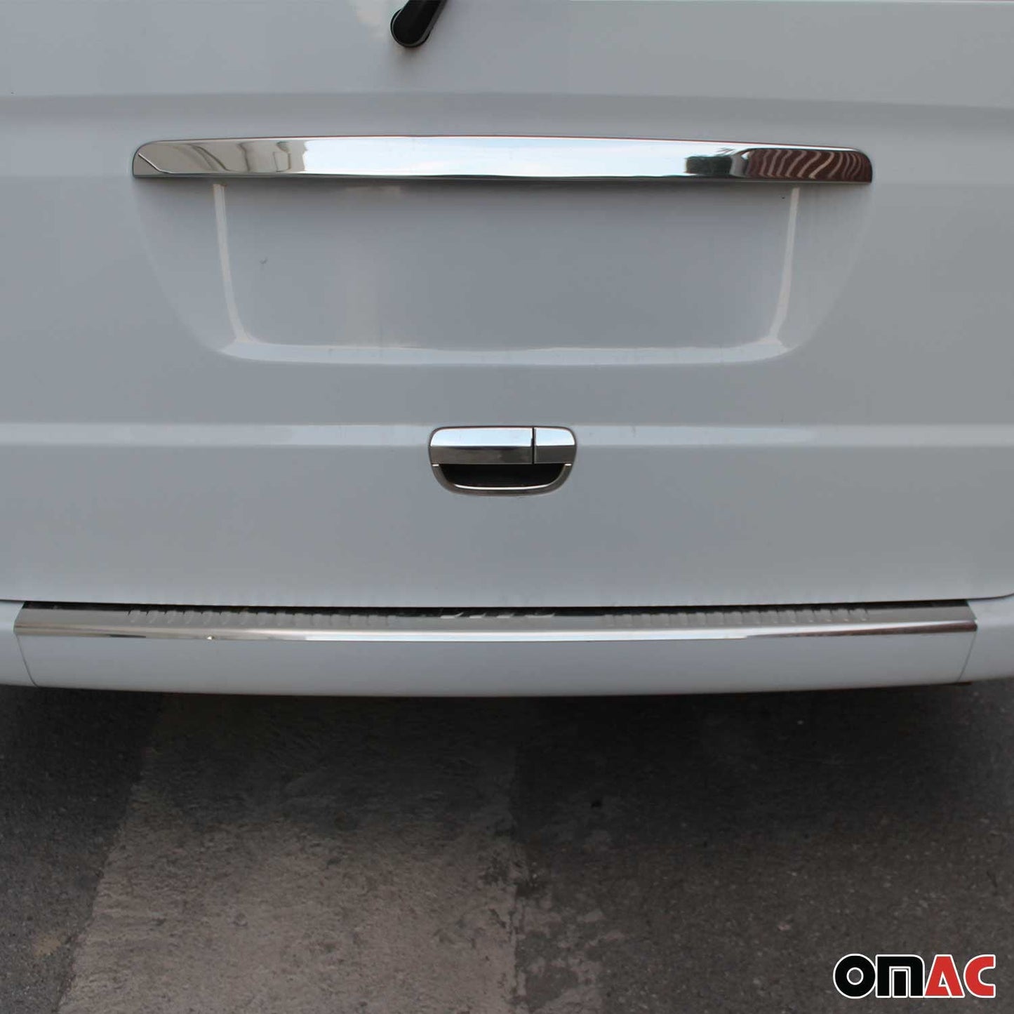 Bandă decorativă portbagaj, bandă decorativă spate pentru Mercedes Viano W639 2003-2014, oțel inoxidabil cromat