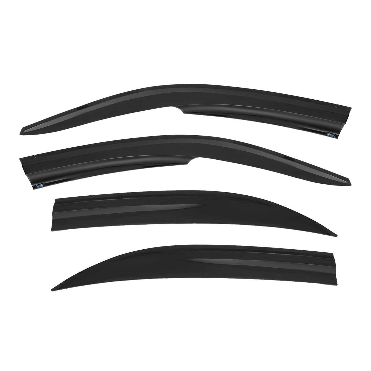 4x Deflectoare de vânt, deflectoare de ploaie pentru Honda Civic Saloon 2002-2006, acrilice, închise la culoare