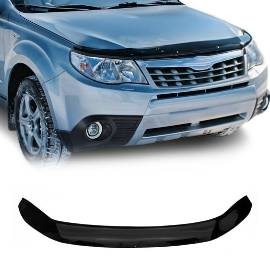 Motorhaube Deflektor Steinschlagschutz für Subaru Forester 2007-2011 Schwarz Abs