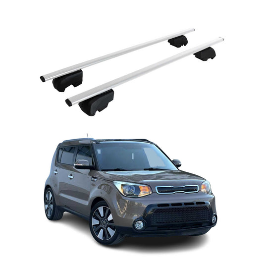 Dachträger Gepäckträger für Kia Soul PS 2013-2019 Grundträger ABE Silber 2x