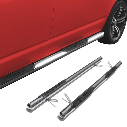 Praguri/praguri laterale din oțel pentru Peugeot Partner Tepee L1 2008-2018, argintii