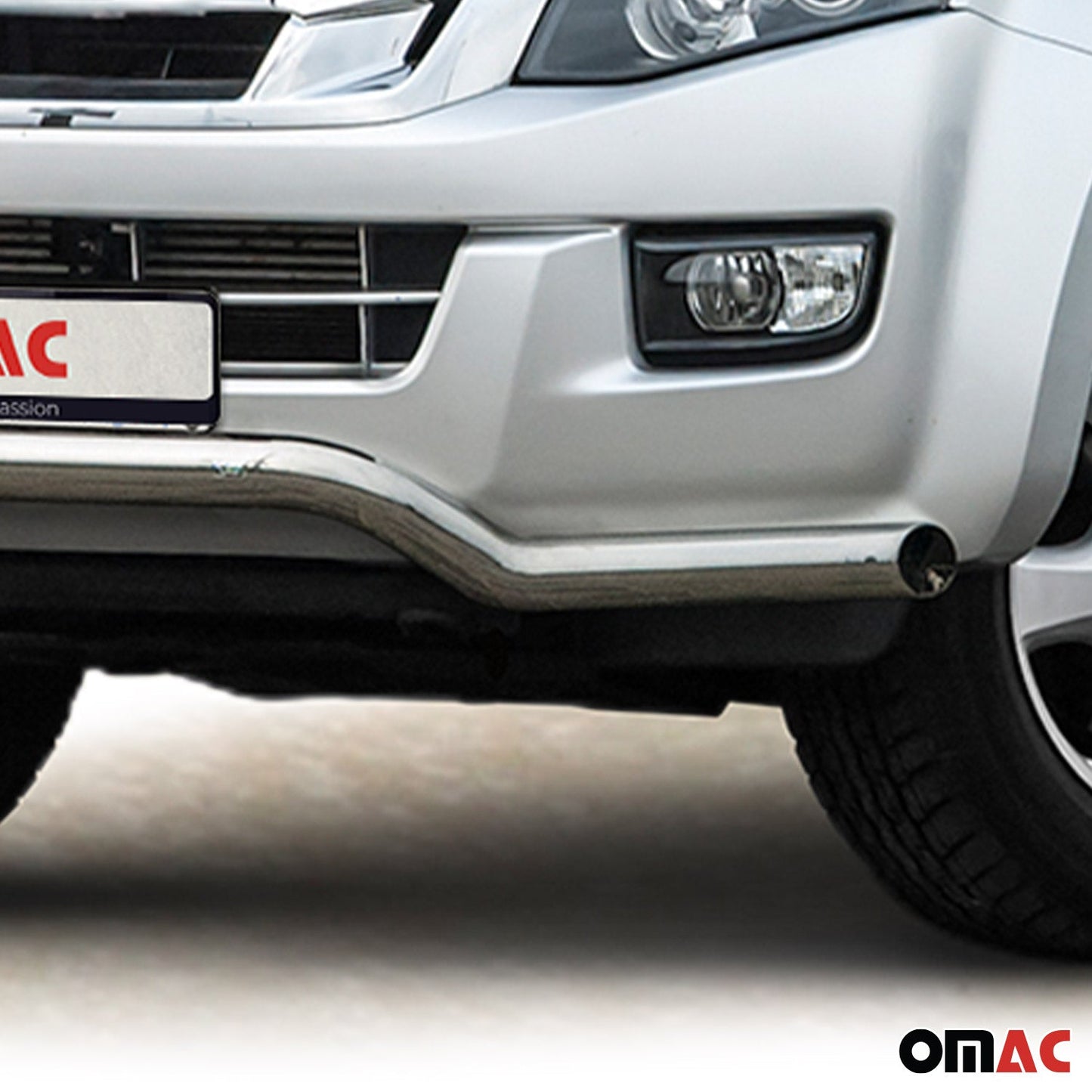 Bară de protecție față, bară de protecție față pentru Isuzu D-Max 2012-2019, oțel, omologat ABE, argintiu