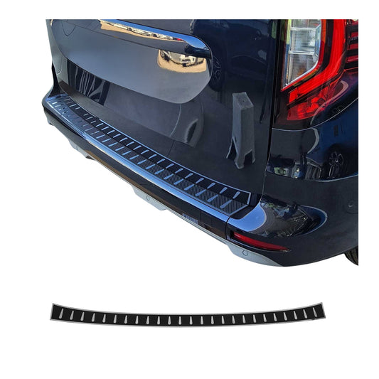 Osłona progu załadunkowego do Mercedesa Citana 2021-2025, stal nierdzewna, wykończenie folią z włókna węglowego