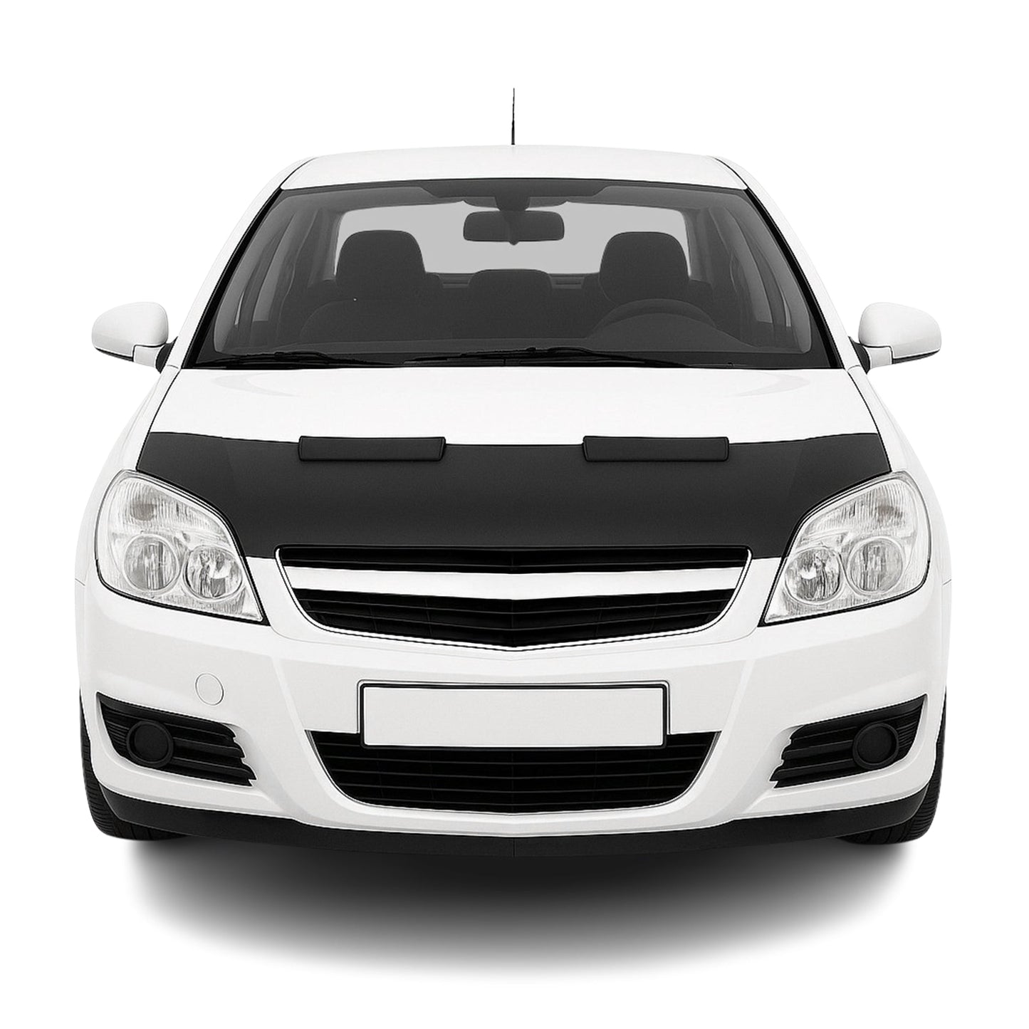 Haubenbra Steinschlagschutz Bonnet Bra für Opel Vectra C 2002-2005 Schwarz Halb