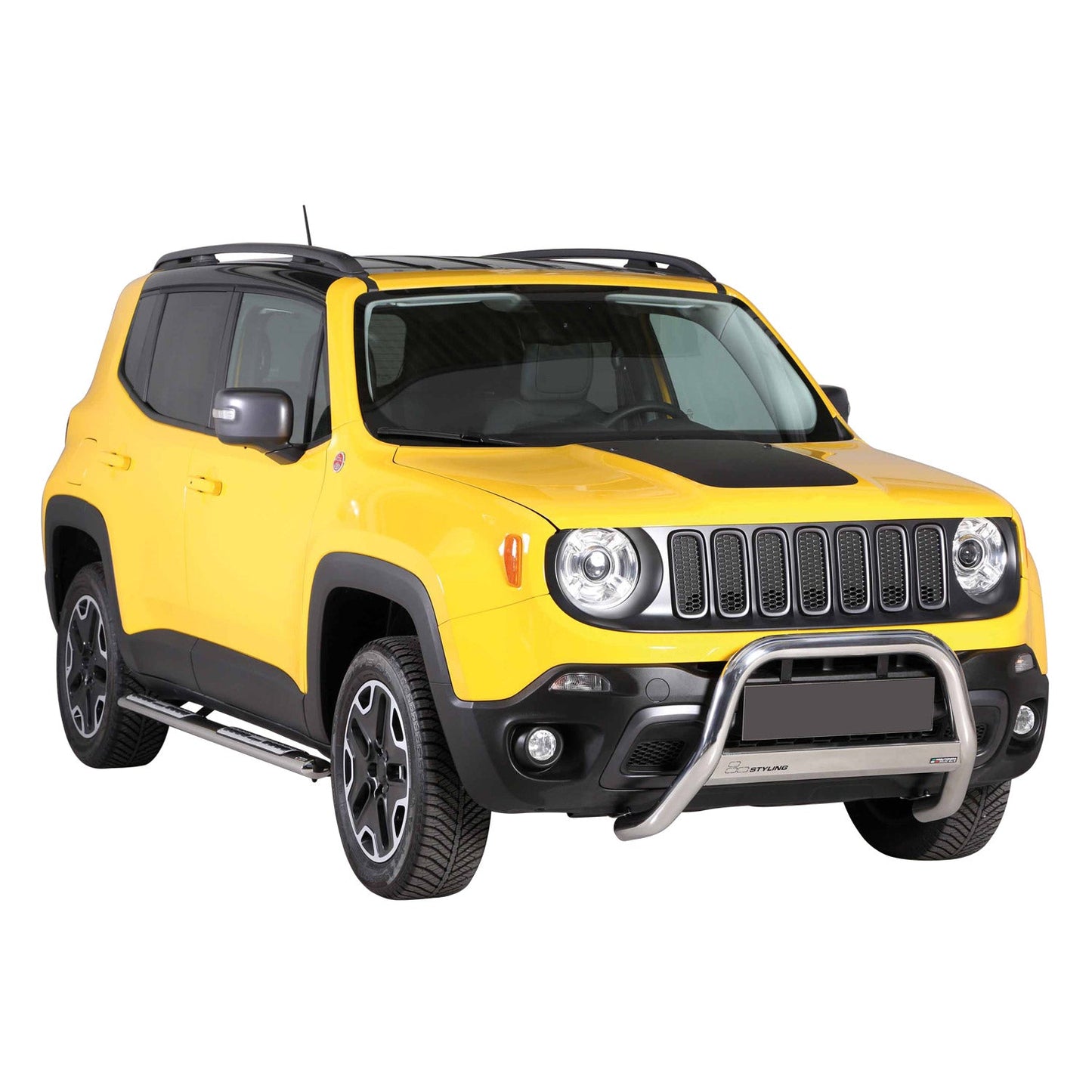 Frontbügel Frontschutzbügel für Jeep Renegade 2014-2024 ø63mm Stahl Silber