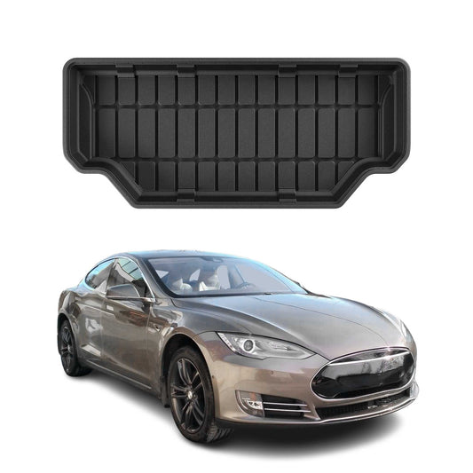 OMAC Gummi Kofferraumwanne für Tesla Model S AWD 2012-2025 TPE Laderaumwanne