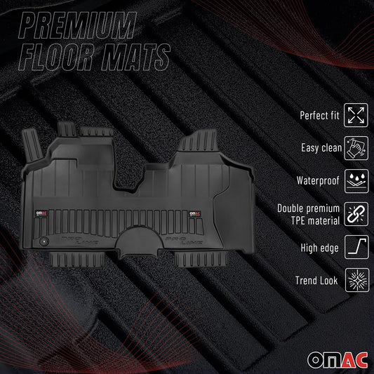 OMAC Gummi Fußmatten für Peugeot Expert 2006-2016 Premium TPE Automatten