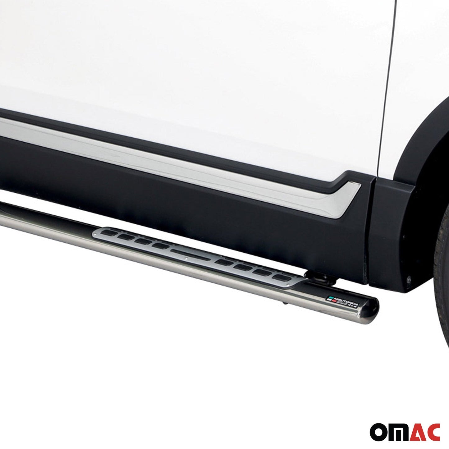 Stahl Seitenschweller Schwellerrohre für Honda CR-V Hybrid 2019-2020 Silber