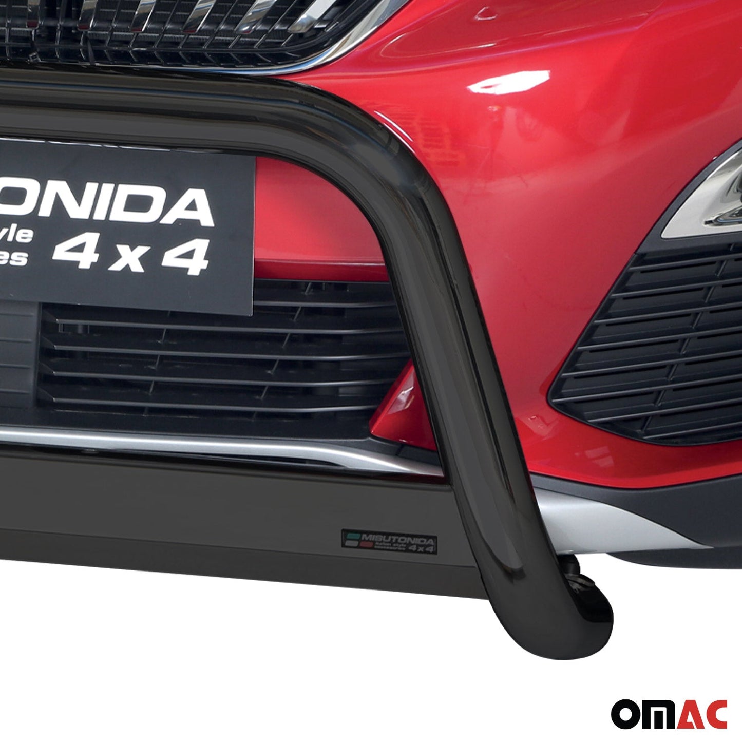 Bară de protecție/buton față pentru Peugeot 3008 2018-2021 ø63mm oțel negru