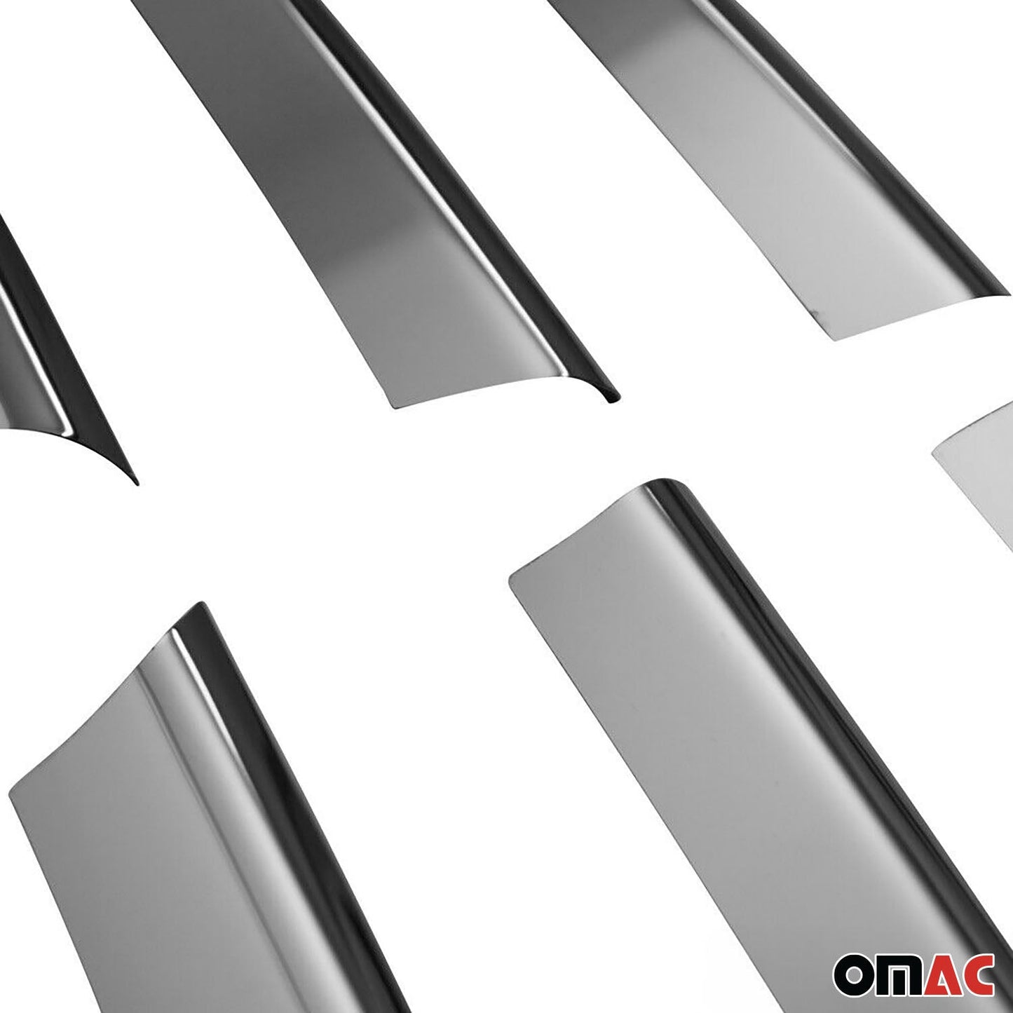 Benzi grilă radiator pentru VW Sharan 1995-2000, oțel inoxidabil, argintiu, 6 bucăți