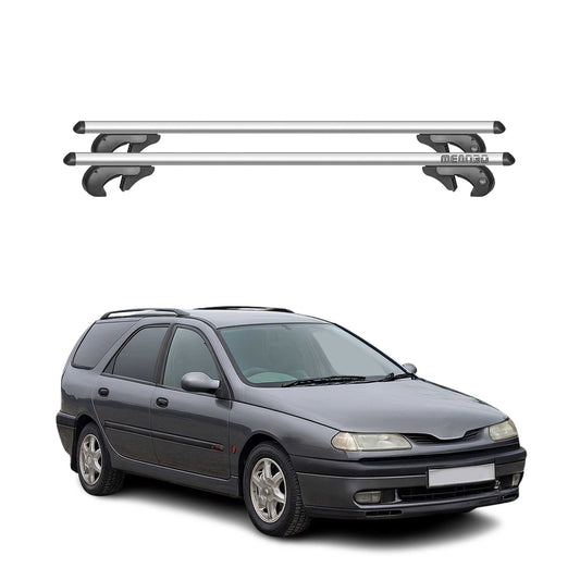 Menabo Dachträger für Renault Laguna Kombi mk1 1996-2001 90kg Alu Silber 2x