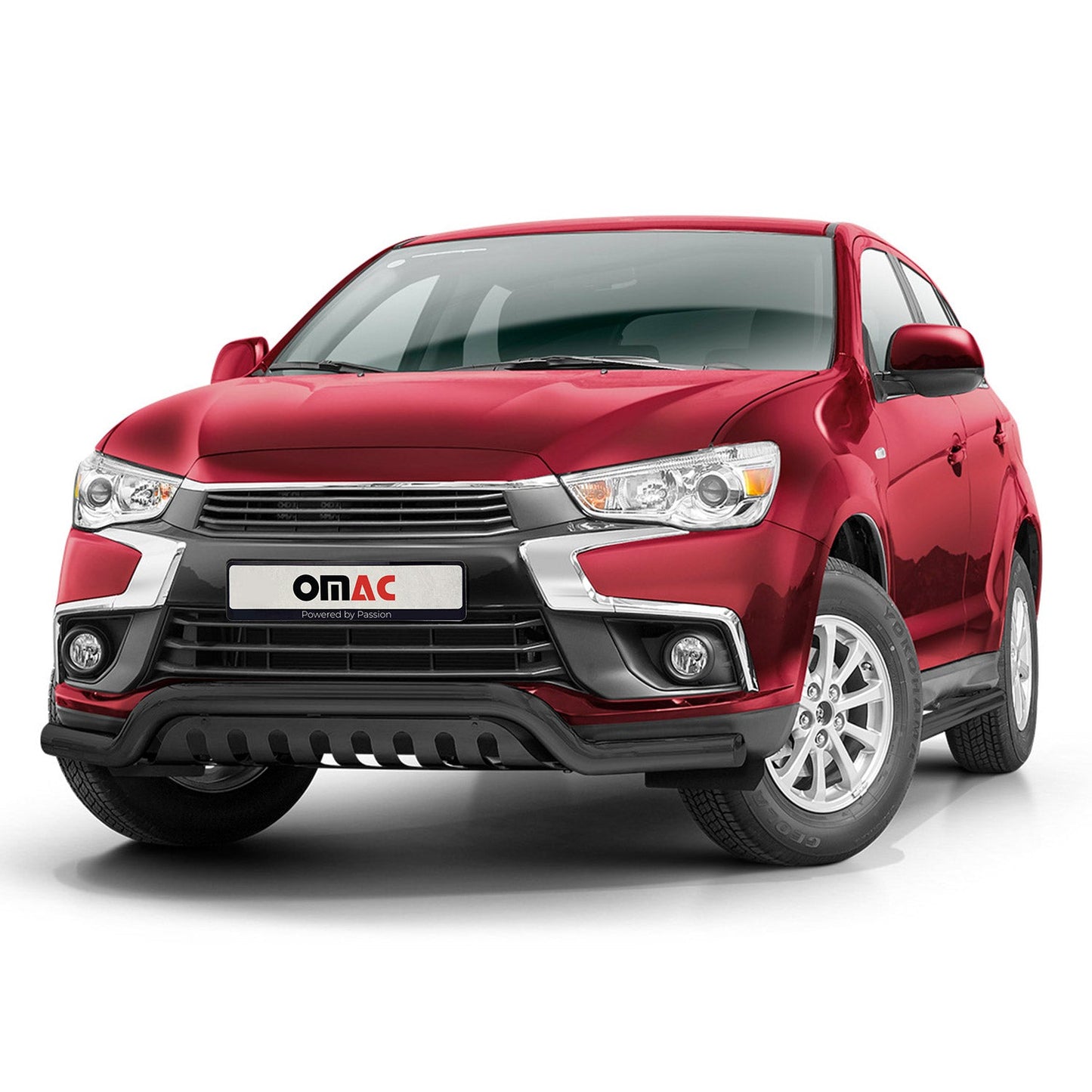 Bară de protecție/buton față pentru Mitsubishi ASX 2017-2022, oțel inoxidabil, omologată ABE, neagră