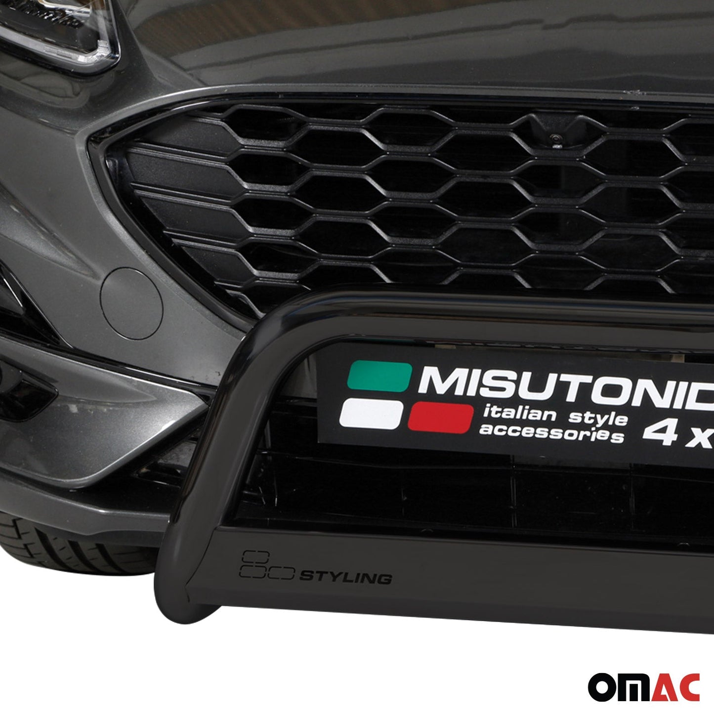 Bară de protecție/buton față pentru Ford Kuga 2019-2025, ø63mm, oțel, negru, protecție