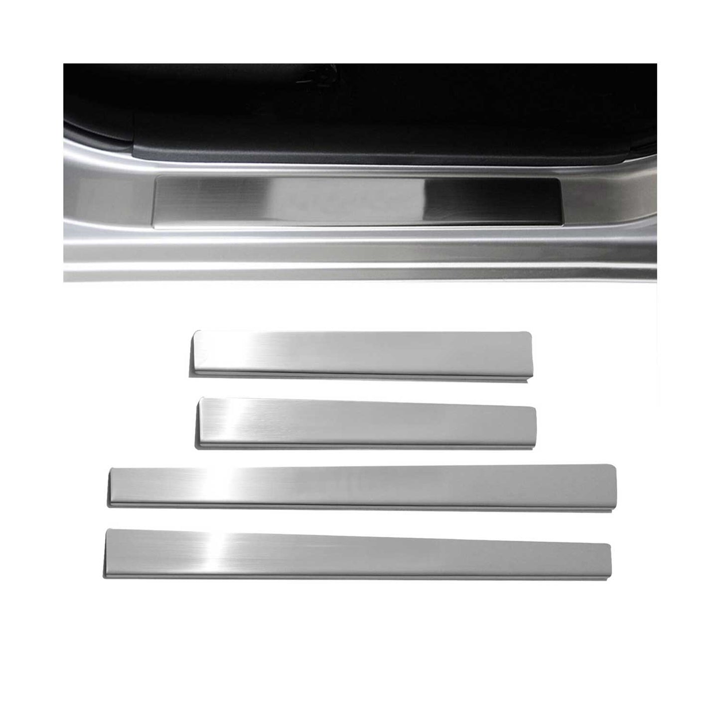 Protecții prag ușă pentru Alfa Romeo 156 1997-2006 Limuzină Sportwagon Crom 4x