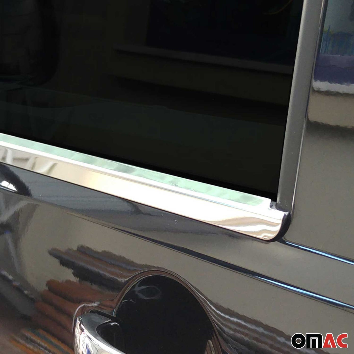 Fensterleisten Zierleisten für VW Transporter T5 Multivan Caravelle Edelstahl 2x